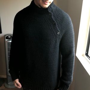Vince Wool Blend Mock Turtleneck Knit Sweater
